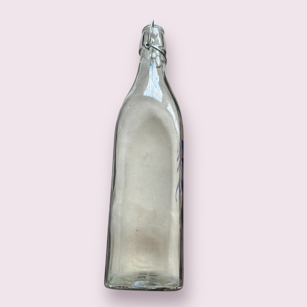 Rae Dunn Clear Glass Bottle with Blue 'SIP' - Picture 9 of 9